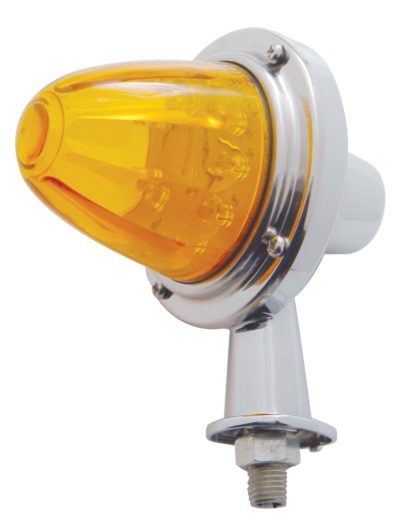 6 LED Dual Function T Mount Double Face Light W/ No Bezel - Amber & Red LED/Amber & Red Lens United Pacific 39408