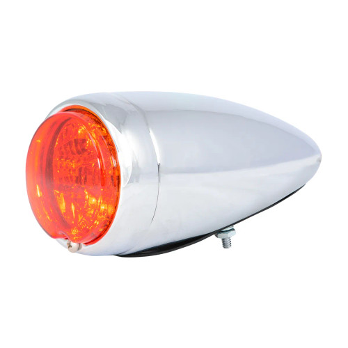 CHROME STEEL BULLET SPYDER LED TURN/MARKER LIGHT..