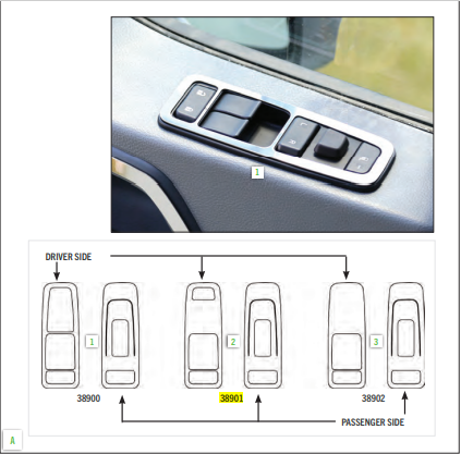 567/579 Power Window Trim in Three Cutout Options – Cutout for Heat & No Moto Mirror Buttons