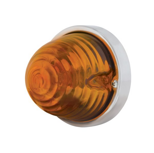 Beehive Large Glass Marker Light -  Amber