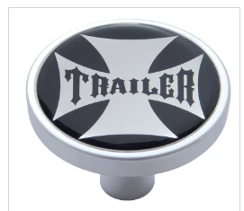 "Trailer" Short Air Valve Knob - Maltese Cross Sticker