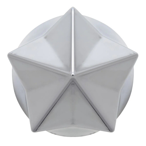 Chrome Plastic 33Mm Pointed Star Lug Nut Cover In Push-On-Grand General-10235