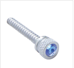 Chrome Long Dash Screw for Freightliner w/ Diamond (2 Pack)