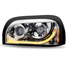 Freightliner Century LED Projector Headlight Assembly - Chrome