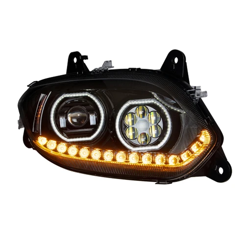 BLACK 17 LED HEADLIGHT FOR 2018-2023 INTERNATIONAL LT