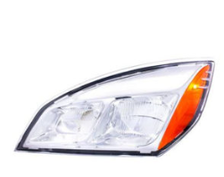 Chrome LED Headlight For 2018-2023 Freightliner Cascadia