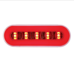 22 LED 6" Oval "GLO" Halo Stop, Turn & Tail Light