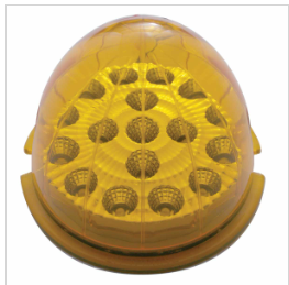 17 LED Watermelon Clear Reflector Cab Light