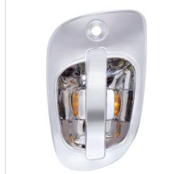 6 Amber LED Chrome Door Handle Cover for Freightliner