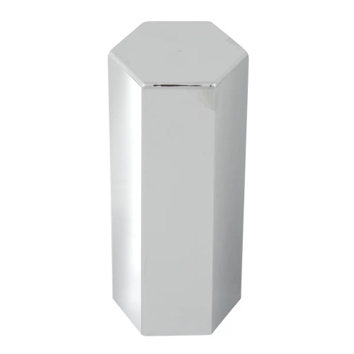 Chrome 33mm x 5" Hex Flat Top Nut Cover in Screw-on-Grand General-10225