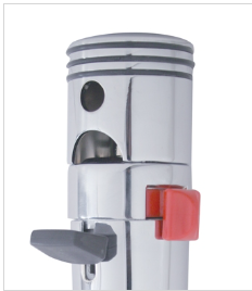 Chrome Piston 13/15/18 Gearshift Knob w/  Adapter