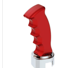 THREAD-ON PISTOL GRIP GEARSHIFT KNOB WITH CHROME 13/15/18 SPEED ADAPTER