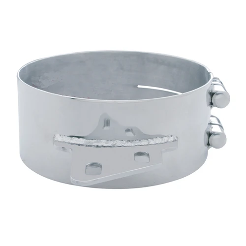 8" Stainless Butt Joint Exhaust Clamp - Angled Bracket-United Pacific-10285