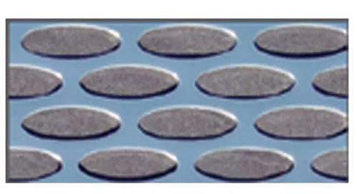 Peterbilt Punched Grill Inserts with Horizontal Oval Holes Model 379 Extended Hood