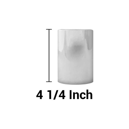 Chrome 33mm Flat Top Cylinder Screw-on Nut Cover-Grand General-10246