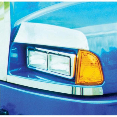 Stainless Kenworth T600 Below Headlight Fender Guards