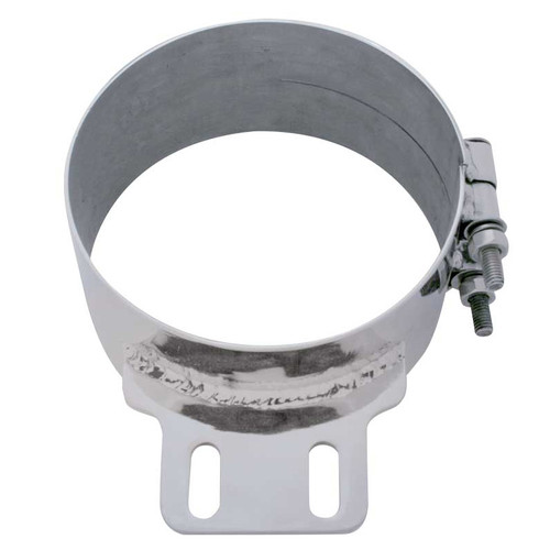 7" Stainless Steel Butt Joint Exhaust Clamp - Straight Bracket-United Pacific-10321