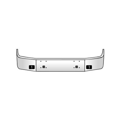 International Set Back Axle Bumper Models 9200 & 9400  1996 & Older