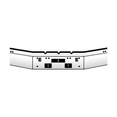 Freightliner FLD 112 & 120 Set Forward Axle Bumper
