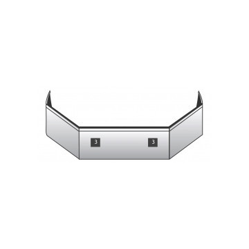 Volvo White Set Back Axle Model Bumper WIA