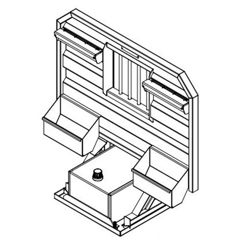 Flat/Open Semi Truck Headache Racks With Hydraulic Tank Combos - Iconic Metal Gear