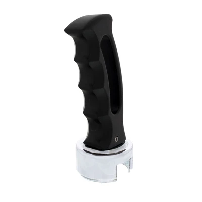 Slot Style Gearshift Knob With 13/15/18 Speed Adapter - Black