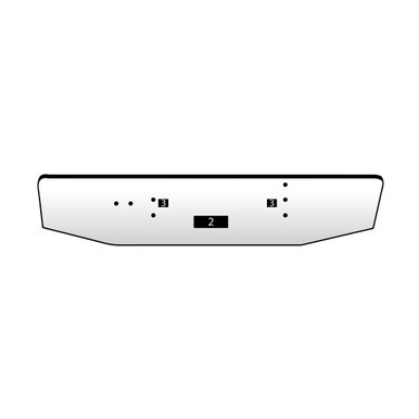 International Eagle Conventional Flat Bumper For Model 9370 | 7 Gauge