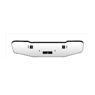 Kenworth Conventional Flat bumper for Models B 1982 to 2010 | 7 Gauge