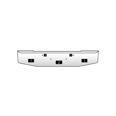 Kenworth Conventional Flat Bumper For Model W900B 2011 & Newer | 7 Gauge