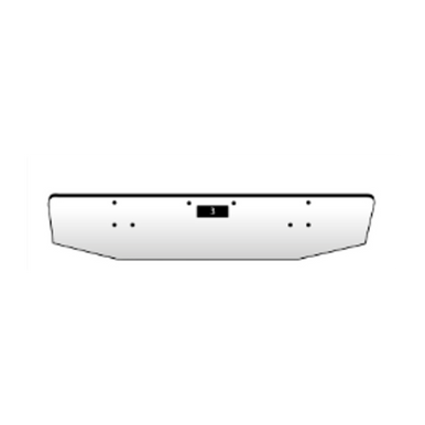 Peterbilt Conventional Flat bumper for Models 357, 379 and 378 10 Gauge