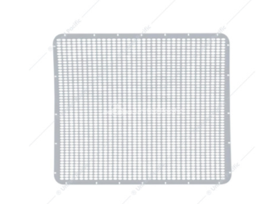 304 Stainless Grille Mesh For Peterbilt 379 With Extended Hood - Straight Oval Hole