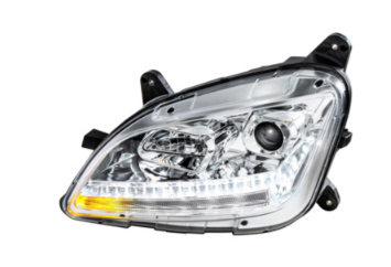 Projection Headlight With LED Sequential Turn and DRL For 2012-2021 Peterbilt 579