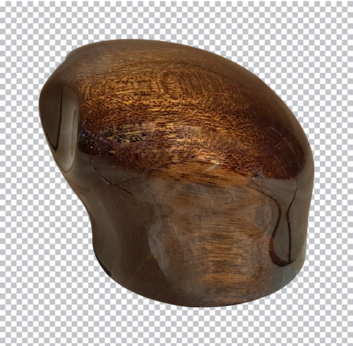 Gear Shift Cover - 9/10 (No Notch) - Mahogany Stained Wood-Steering Creations-901205