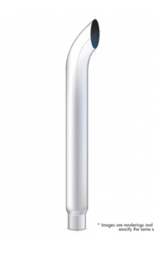 8" Curved Reduce To 5" O.D. Bottom Exhaust