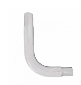 Chrome 90 Degree  Exhaust Outside To Outside Diameter Reduction Elbow