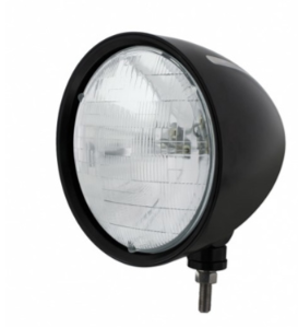 Black "Billet" Style Groove Headlight H6024 Bulb