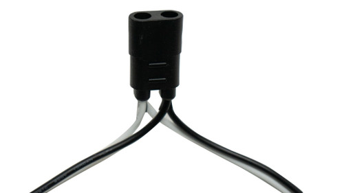 100 COUNT 2-PRONG FEMALE BULLET PLUGS WIRE HARNESS ROLL – 50′ W/ 6″ LEAD BETWEEN PLUGS