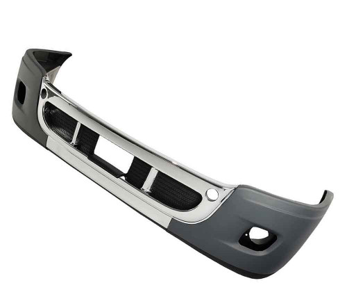 FREIGHTLINER CASCADIA 2008-2017 BUMPER W/ CHROME TRIM & FOG LIGHT HOLES