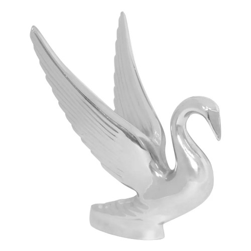Chrome Bugler Swan Hood Ornament-Grand General-48010