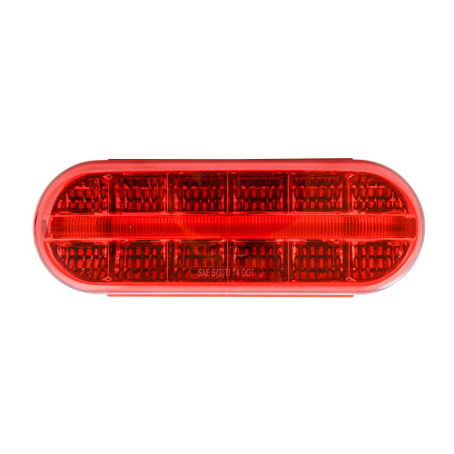 Oval Prime Spyder LED Light - Red/Red