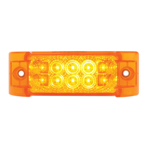 Rectangular Wide Angle Spyder LED Light Only - Amber LED/ Amber Lens-Grand General-76210