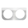 Chrome Plated Steel Light Bracket - 2 Round Holes-Grand General-81430
