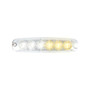 5 ⅛" Ultra Thin Strobe LED Light - Amber & White/Clear-Grand General-81843
