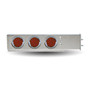 Mud Flap Hanger with Flat Top & 6 x 4" LEDs - 2 1/2" Bolt Spacing-Trux-TU-9210L1