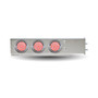 Mud Flap Hanger with Flat Top & 6 x 4" Dual Revolution (Red/Blue) LEDs & Bezels-Trux-TU-9210L4