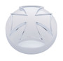 Chrome Iron Cross Air Valve Knob Cover-United Pacific-23055