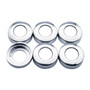 Chrome Plastic Toggle Switch Nut Cover For Kenworth (Card Of 6)