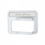 Peterbilt Chrome Rocker Switch Cover w/ Stainless Plaque - Axle Differential