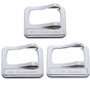 Peterbilt Chrome Rocker Switch Cover w/ Stainless Plaque - Air Suspension