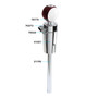 Number "15" Pool Ball Gearshift Knob For 13/15/18 Speed Eaton Style Shifters